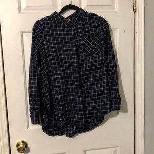 Pink Rose plaid button up